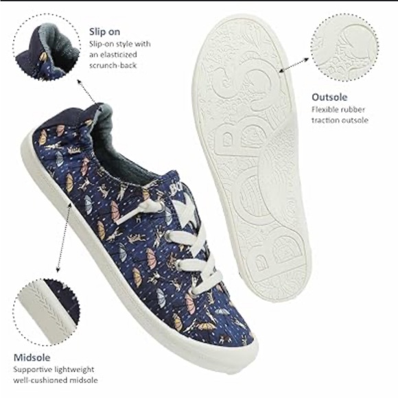 VGUC Bobs from Sketchers memory foam Beach Bingo Puddle Pals cats & dogs print - Picture 2 of 10